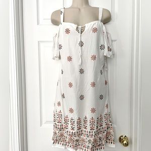 White Cold Shoulder Dress